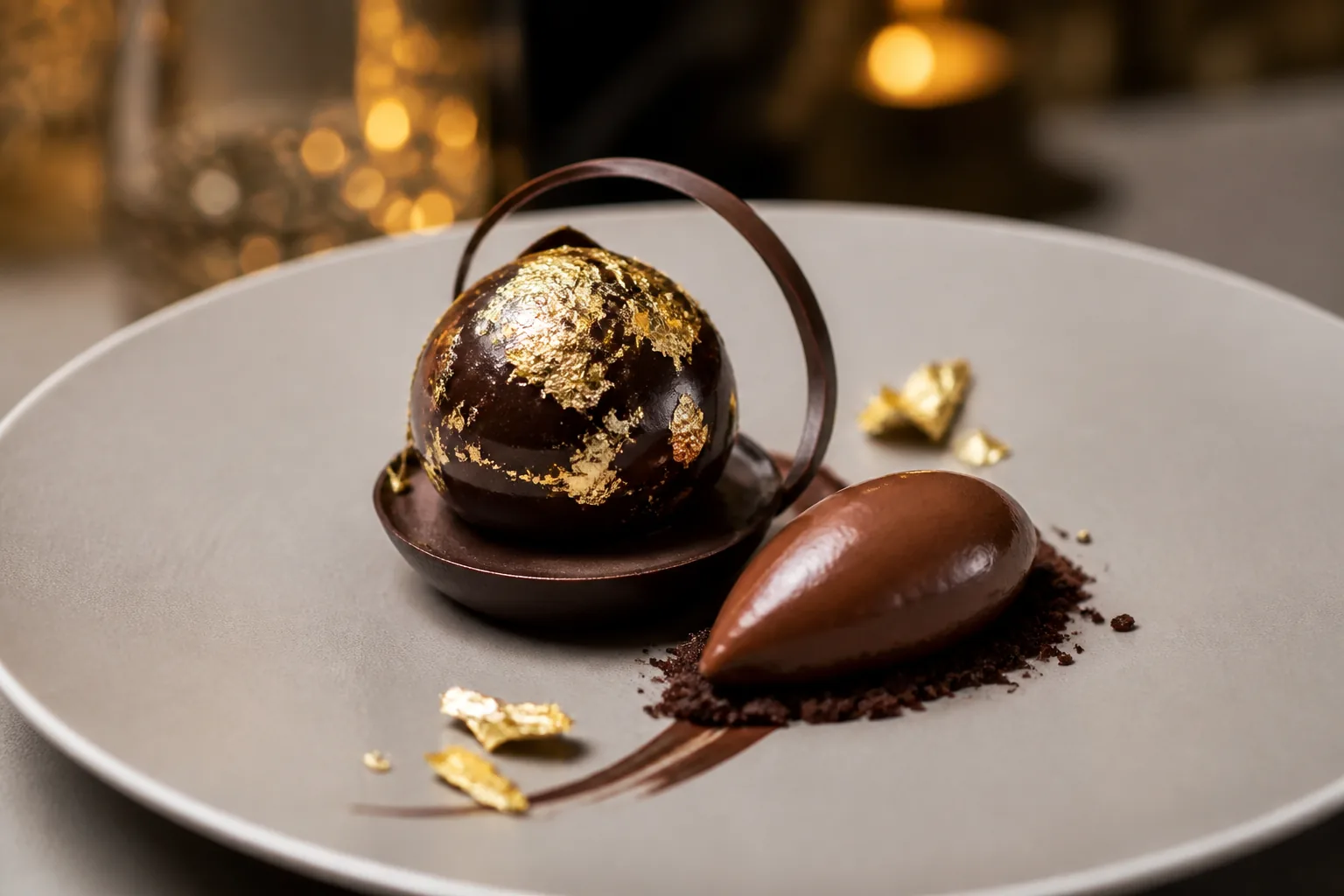 Postre de chocolate